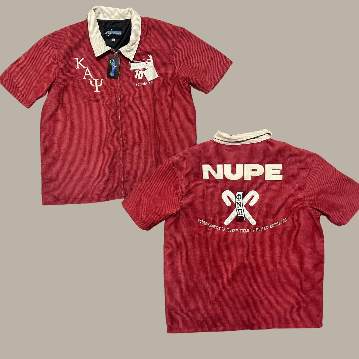 Kappa Alpha Psi Corduroy Zip-Up