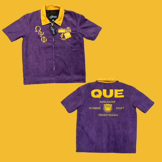 Omega Psi Phi Corduroy Zip-Up