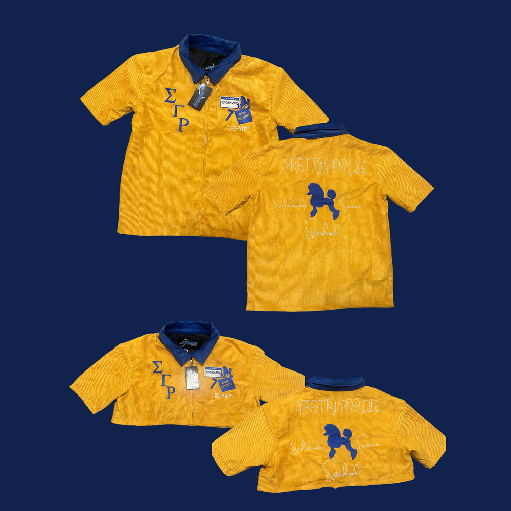 Sigma Gamma Rho Corduroy Zip-Up