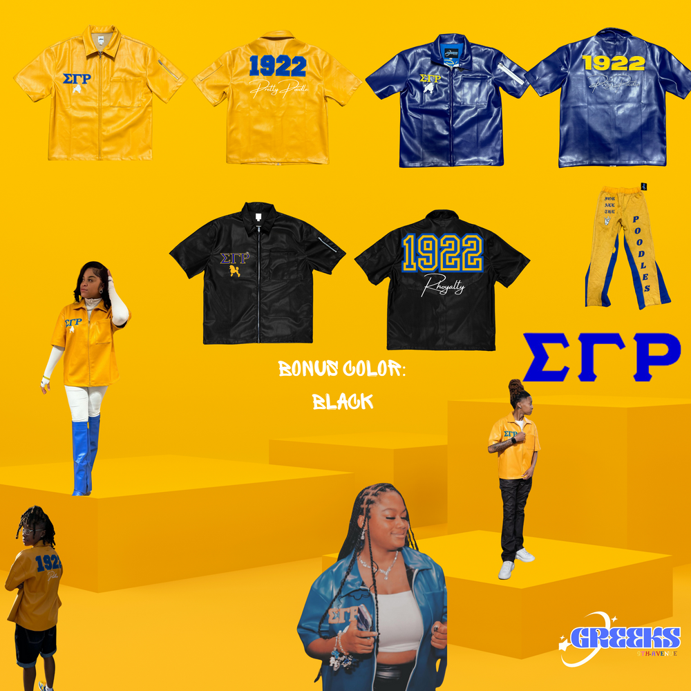 Sigma Gamma Rho Leather Zip Up